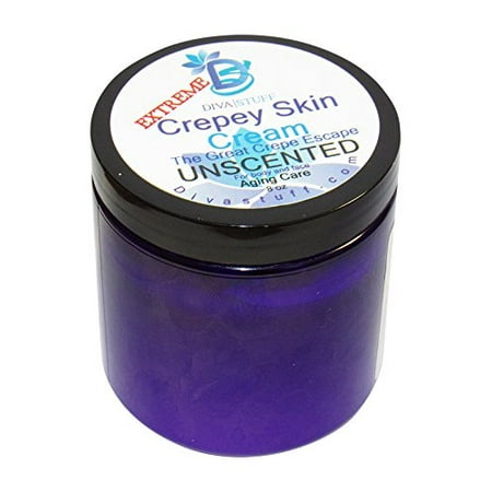 Alpha Cream - Extreme Crepey Skin Body & Face Cream With Hyaluronic Acid, Alpha Hydroxy and More , by Diva Stuff (Unscented)