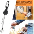 thumbnail image 4 of HSHDLDF Retractable Badge Holders Clip, 3 Pack Heavy Duty Retractable Keychain with Multitool Carabiner,Tactical Badge Reels Key Chain with 25 Inches Steel Cord, 4 of 7