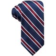thumbnail image 1 of Club Room Cravate Classique Rayée Auto-Nouée pour Hommes, Rouge, Taille Unique, 1 of 1