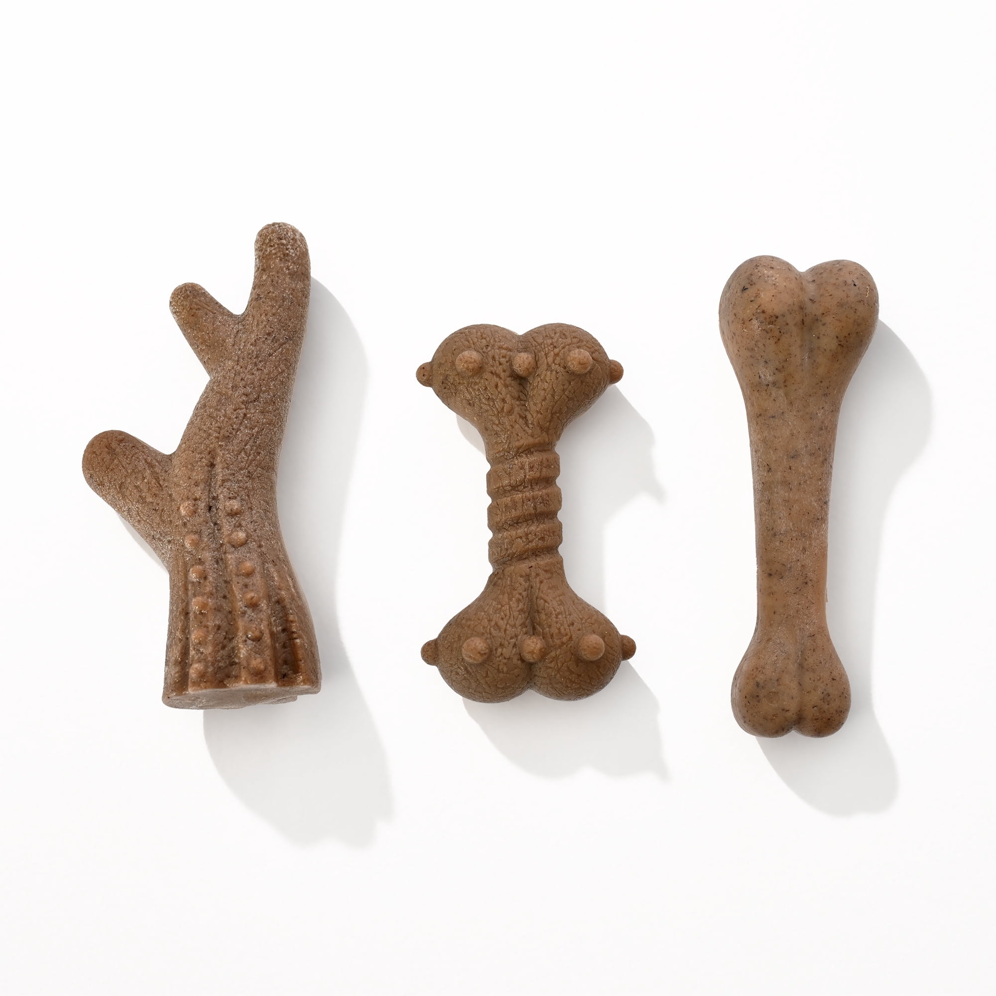 Max & Marlow Durable Dog Chew Toys Set, PP Wood Powder Toys for Aggressive Puppy Chewers, 3 Pack