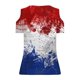 thumbnail image 5 of Fiudx Ofertas Del Día Camiseta Sexy de Verano para Mujer, Blusa con Hombros Descubiertos, Cuello En V, Manga Corta, Camisetas Sólidas, 5 of 5