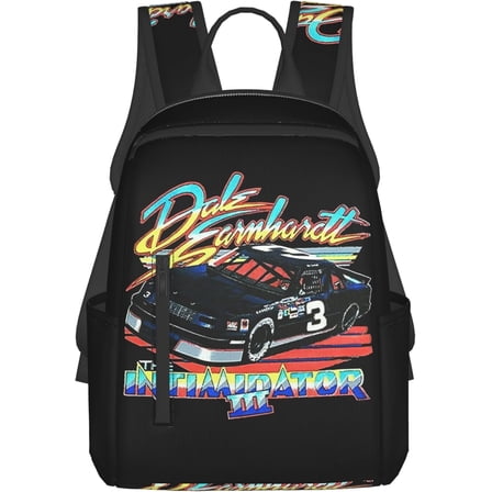 Dale Racer Earnhardt Lightweight Backpack Casual Backpack Travel Laptop Bag Classic Daypack for Men & Women