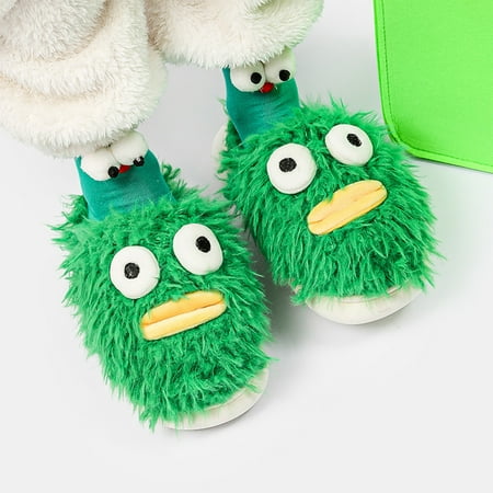 

Tawop Summer Shoes for Women Slippers Cotton Slippers Thick Bottom Home Couple Indoor Slippers for Women Indoor