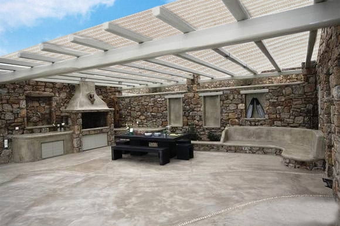 Shatex Outdoor Shade Cloth Block 90% Sun Shade for Pergola/Patio/Porch/Backyard/Garden/Greenhouse 12x16ft Beige