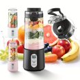 thumbnail image 2 of Portable Electric Juice Cup Blender, 18000r/min, USB Charging, Battery Display & Countdown, Cordless Smoothie Blender Bottle for Kitchen, Camping, Sports, Yoga & Fitness, 2 of 13
