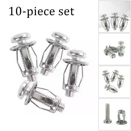 

BCLONG 10PCS Metal Petal Bolt Hollow Metal Wall Nut Suitable for Jack/Carriage Nut