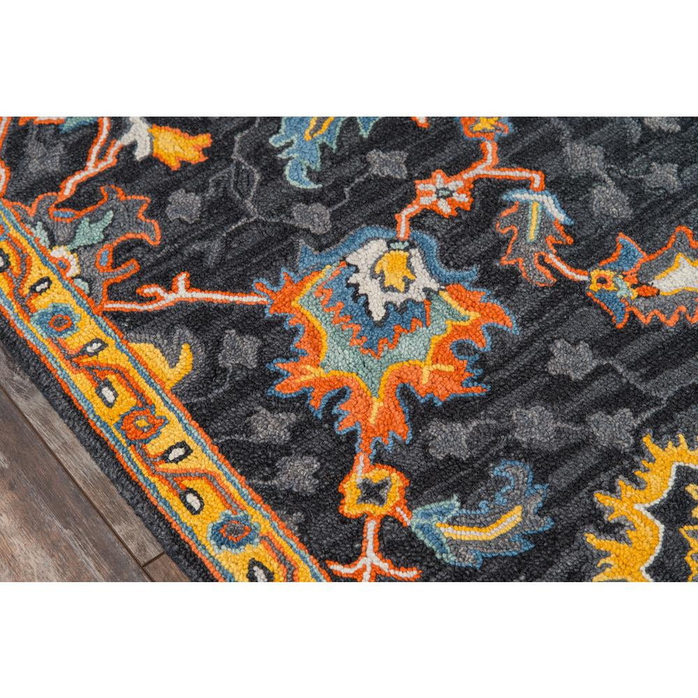 Momeni  Ibiza Hand-tufted Wool Traditional Area Rug Charcoal 3' x 5' 3' x 5' Accent, Indoor, Handmade Blue, Orange Rectangle