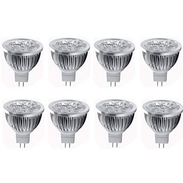 JKLcom 4W LED MR16 Bulbs 12V LED Spotlight Bulb for Landscape Track light, MR16 GU5.3 Base,12 Volt,4W(35W Equivalent Halogen Replacement),Warm White 3000K,8 Pack - Walmart.com