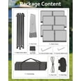 thumbnail image 5 of 12'x12' Pop Up Canopy Tent with Mosquito Netting, One-Touch Instant Gazebo with 4 SandBags for Outdoor Patio, Backyard, Garden, Waterproof UV Protection Outdoor Shelter, Dark Gray, 5 of 9