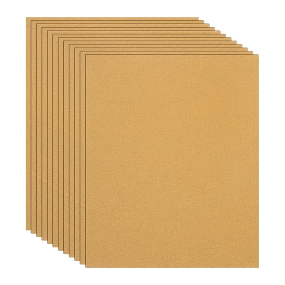 Uxcell 10 Pack 9" x 11" Sand Paper, 600 Grit Sandpaper Aluminum Oxide Abrasive, Hand Sanding Sheets for Wood Furniture Floors Finishing and Metal Polishing