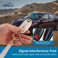 thumbnail image 3 of HAHDAXIA for Nissan Key Fob Cover 5 Buttons Soft TPU Full Covers Protection Key Case Shell with Leather Keychains Fit for Nissan Altima Rogue Sentra Pathfinder Armada Maxima Murano (P-Nisn-5), 3 of 6