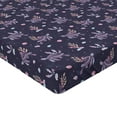 thumbnail image 4 of Ambesonne Marine Fitted Sheet, Caretta Caretta Print Corals, Full Size, Dark Indigo and Plum, 4 of 5