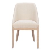 Calmo Dining Chair Beige Dining Chair, Modern Style, Solid ash wood leg, Solid Ash Wood, Indoor Dining