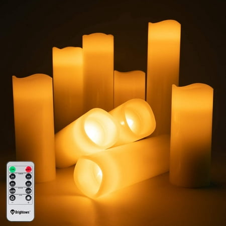 3 bougies cire scintillantes sans flamme LED piles