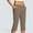 Brown, variant on LEBONYARD Women's Linen Pants ,Fashion Women Casual Stretch Office Work Crop Pant Summer Lightweight Yoga with Pocket Button Solid Pants Hot Pink XL