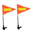 thumbnail image 4 of TABLZONE 2Pcs Reflective Safety Flag for Golf Carts Wheelchairs with Flexible Telescopic Design and Quick Installation, 4 of 7
