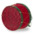 thumbnail image 4 of Holiday Drum Green with Red Swing Handle Basket - Med 8in, 4 of 4