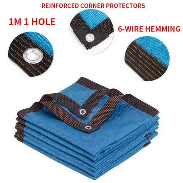 Red de sombreado de jardín impermeable al aire libre, toldos de terraza, malla de cubierta de sombra de Camping, protección UV, tela de protección solar HDPE, sombra