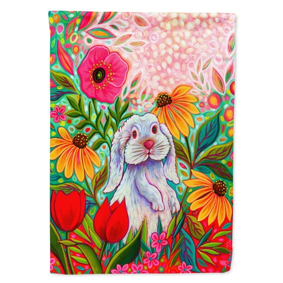 Carolines Treasures PPD3005CHF Little Spring Hippity Hop Easter Flag Canvas House Size  Large multicolor