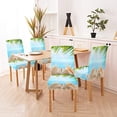 thumbnail image 2 of Conches Stretch Chair Covers for Dining Room 4 Pack Hand Lettering Background with Words Mr and Mrs Decorating of Invitations Parson Chair Slipcover Removable Washable Chair Protector, 2 of 5