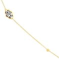 thumbnail image 2 of 925 Sterling Silver Yellow and Black Long And Lovely Filigree With Bead Stations 36 Inch Charm Pendant Necklace for Wome, 2 of 2