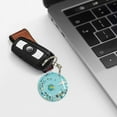 thumbnail image 6 of Naloa Travelling on Airplane Print Round Keychain Keychain Key Ring, Key Tag, Key Chain Bulk for Gift Accessories (Round), 6 of 7