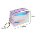 thumbnail image 3 of Coofit Coin Purse Short Holographic Zipper Closure Coin Pouch Coin Wallet Makeup Pouch, 3 of 7