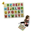 Dazzling Toys Kids Favorite Alphabet Wooden Puzzle.