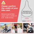 thumbnail image 7 of Bike Seat Cushion Bicycle Silicone Seat Breathable Padded with Rain Cover 11Inches X 7Inches Red, 7 of 7