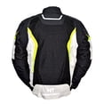 thumbnail image 4 of Chamarra para motociclista talla M Jacket mesh black white hebotech, 4 of 4