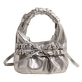 thumbnail image 1 of Bolso Mujer Casual Color Sólido Lazo-Nudo Cuero PU para Fiesta Compras, 1 of 9