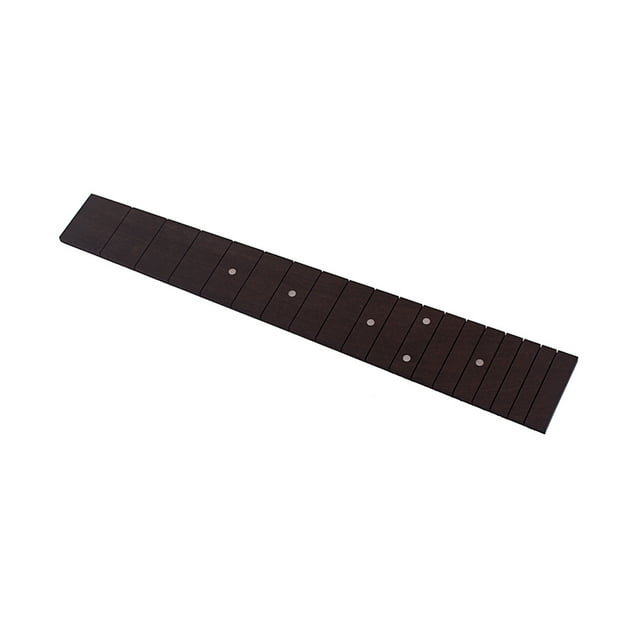 Wweixi Ukulele Fingerboard Fretboard Dark Wood Concert Stringed Musical Instrument Neck Portable Parts Accessories Beginners 26 Inch