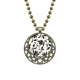 thumbnail image 1 of Dibujo de planta de vid de la flor de arte Colgante Estrella Collar Luna Cadena Joyas Unbranded M, 1 of 3