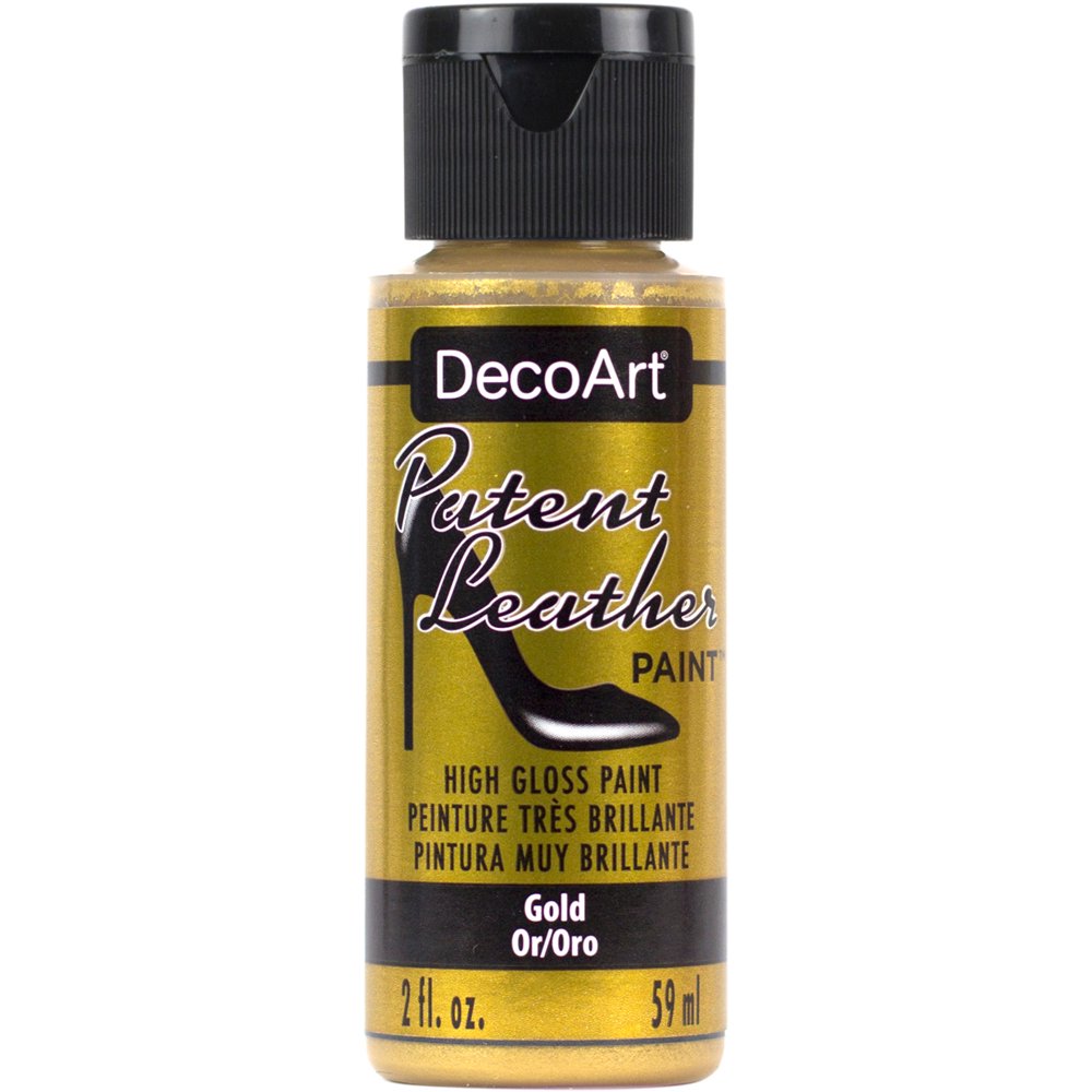 Patent Leather Paint 2ozGold