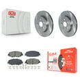 thumbnail image 1 of Transit Auto Front Disc Brake Rotors and Semi-Metallic Pads Kit for Car Toyota Corolla Prius Prime K8S-103975, 1 of 11