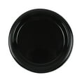 thumbnail image 3 of Heavy Duty Black Plastic Plates, 6 Inch Round Disposable Plates for Parties, Catering, Events, and Everyday Use, 3 of 6