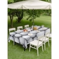 thumbnail image 4 of Outdoor Tablecloth with Umbrella Hole for Patio/Picnic/Party/Camping, Golf Waterproof Table Cloth Rectangle Table Cover Washable, Modern Geometric Abstract Balls Textured (60"x 84"), 4 of 8