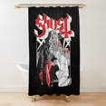 thumbnail image 3 of Cortina de ducha para baño con diseño de la banda Ghosts, impermeable, para sala de estar, 2 piezas, envío gratis, partición plegable, tela para baño, 3 of 5