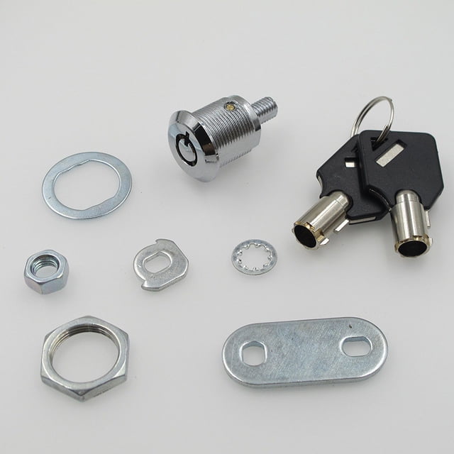 Cerradura de lengüeta con llave de cilindro engrosado Cerradura de aleación de zinc para documentos de gabinete de hierro para muebles de oficina Cerradura de gabinete de hierro para documentos