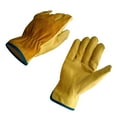 thumbnail image 4 of Guantes de trabajo de jardinería transpirables anti-puñaladas para agricultura, quemaduras, cortes y XL borde azul oscuro, 4 of 6