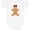 AA-White, variant on Inktastic Cute Gingerbread Girl with Red Plaid Bow Boys or Girls Baby Bodysuit
