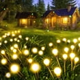 thumbnail image 3 of Qoosea Solar Lights Outdoor Waterproof Garden Lights 4 pack 24 Lights Solar Firefly Lights for Yard Garden Patio Path Lawn Pathway, 3 of 9