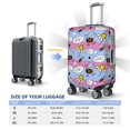 thumbnail image 6 of Haiem Bees And Daisies Striped Luggage Cover Printed Suitcase Covers for Luggage Elastic Washable Suitcase Protector Fits 18-32 Inch Luggage-X-Large, 6 of 9