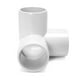 thumbnail image 3 of Empalme de PVC, 3 vías, 1 1/4, codo en T, QWORK, paquete de 8, color blanco, 3 of 6
