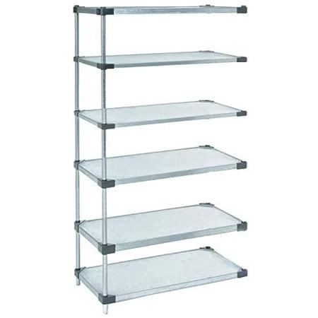 

24 Deep x 54 Wide x 86 High 6 Tier Solid Galvanized Steel Add-On Shelving Unit