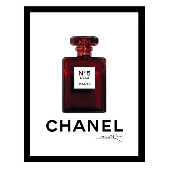 Bold Fashion Glam Perfume Bottle - Framed Print