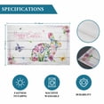 thumbnail image 6 of Easter Bunny Placemats Set of 4, Spring Flower Daisy Tulips Farmhouse Wood Plank Placemats for Dining Table, Place Mats for Kitchen Tabletop, Waterproof Wipeable Dining Table Mats Set, 6 of 9
