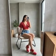 thumbnail image 5 of Cushionaire Chica Espadrille Wedge Sandals for Women Slip On Closed Toe Women Shoes with Elastic Straps and Stylish Everyday Comfort, 5 of 23