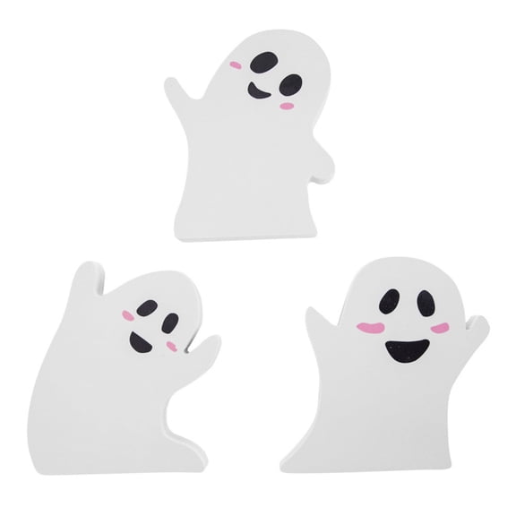 3Pcs Halloween Horror Ghost Crafts Home Desktop Decoration Ornaments Ghost