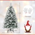 thumbnail image 4 of Patiojoy 4.5 FT Pre-lit Artificial Christmas Tree, Snow-flocked Xmas Tree with 160 Multi-color LED Lights, 8 Lighting Modes, 4 of 10